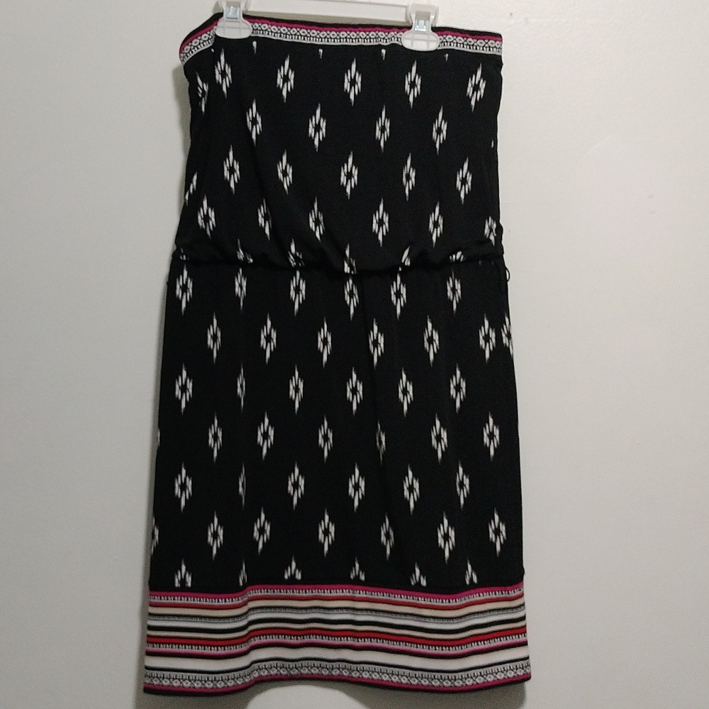 White House Black Market strapless dress size S